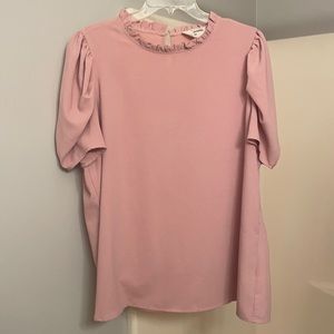EUC 2X Savanna Jane Pink Blouse